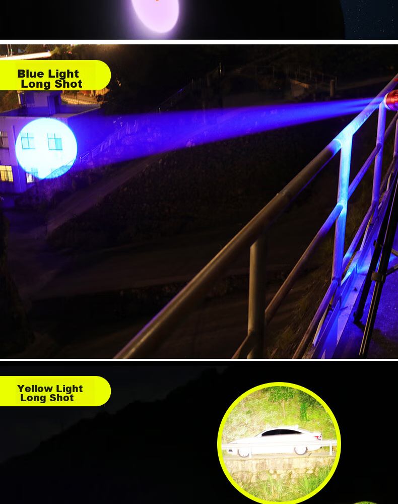 Hana Underwater Fishing Light Night Fishing Lamp Outdoor Rechargeable High Brightness LED Flashlight with Long Battery Life 14