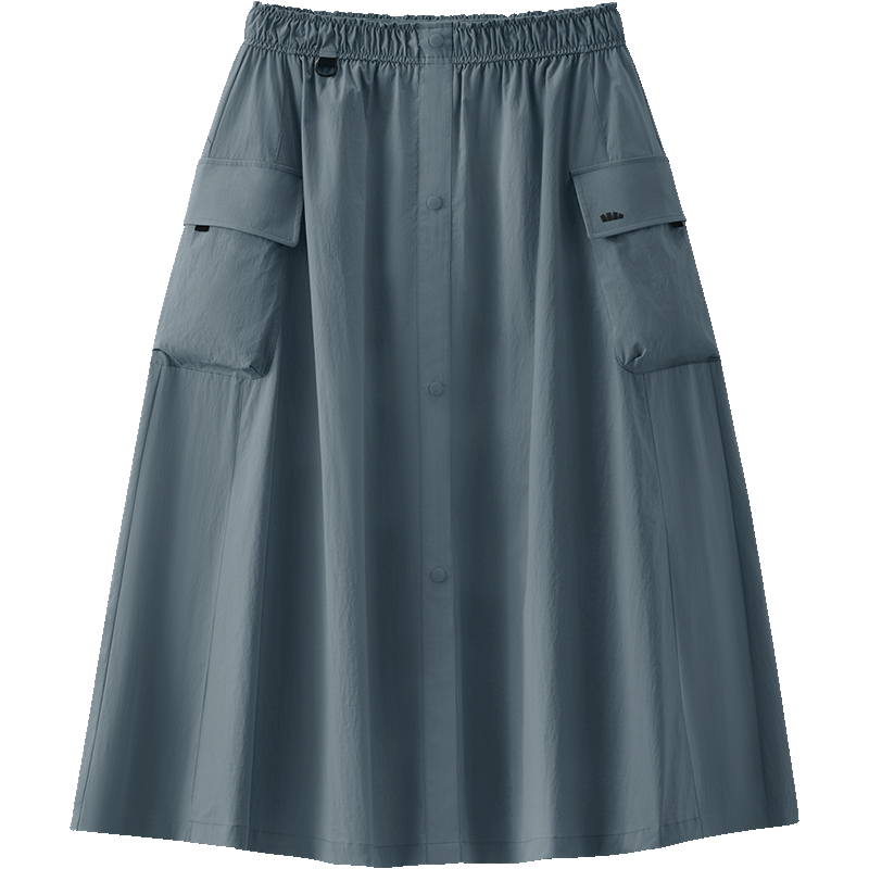Beneunder Women's A-Line Pleated Mid-Length Skirt Sun Protection Water-Repellent Workwear Skirt 2025 Spring Autumn WR237