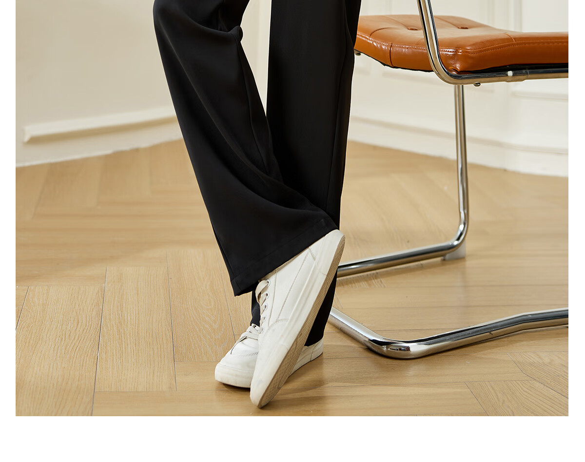 Chushen Spring And Autumn Casual Pants for Women, Wilderness Maillard High-Waist Straight Slimming Versatile Commuter Suit Pants S143K2020 9