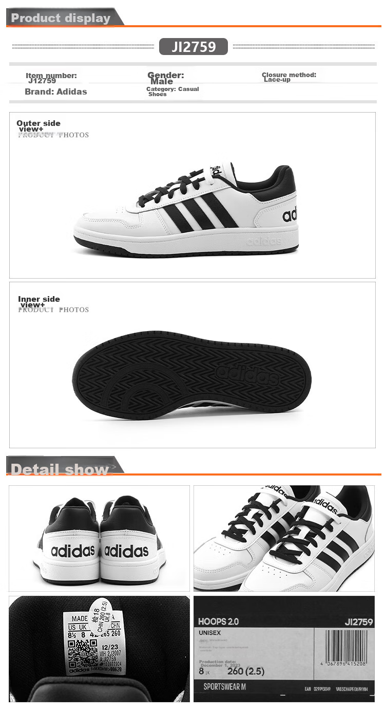 Adidas Men's And Women's Sneakers, Low-Top Wear-Resistant Versatile White Casual Shoes Skateboard Shoes Green/white, Size 37 1