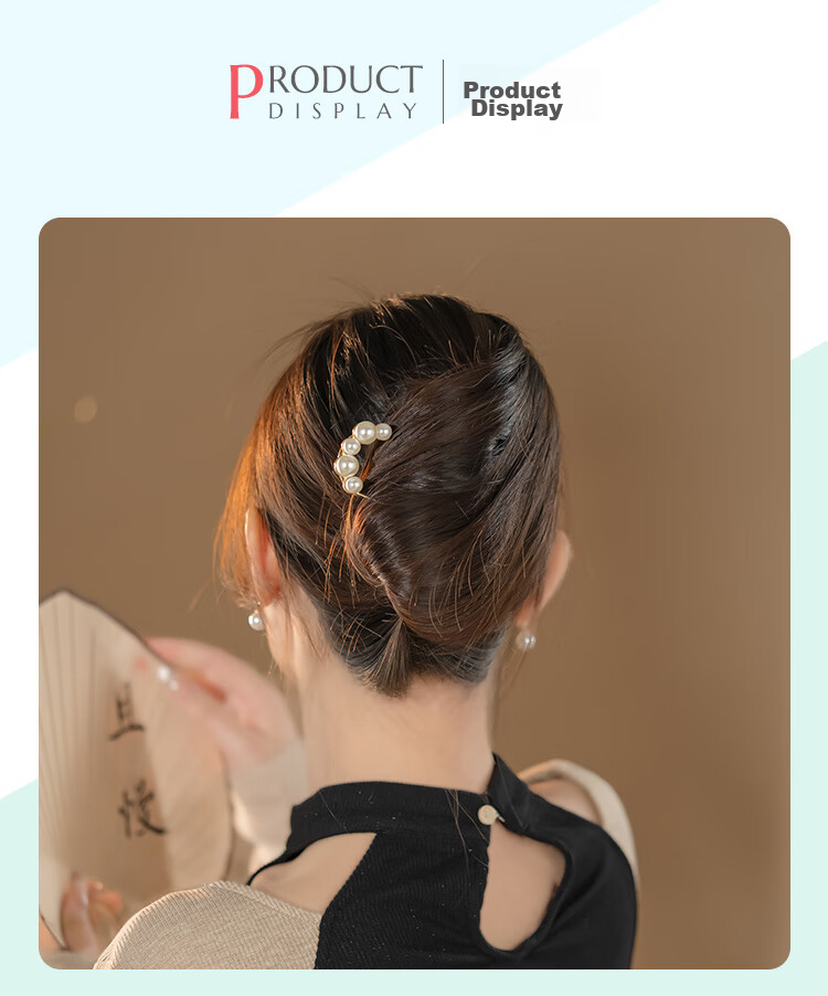 CHIMERA 2-Piece U-Shaped Hairpin, Simple Hair Fork, Hair Bun Maker, New Chinese-Style Qipao Hanfu, Birthday Gift for Wome 4