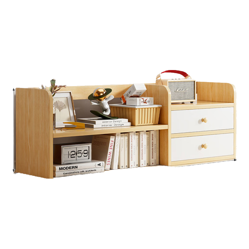 Quanpinwu Desktop Bookshelf, Storage Rack for Desk, Office File Organizer, Simple Study Table Book Storage