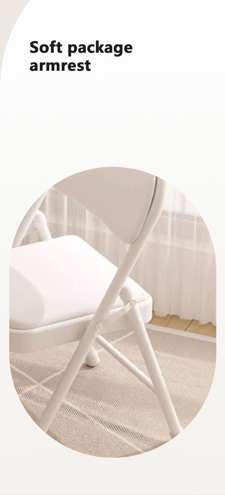 Huanaxin Folding Chair, Training Chair, Backrest Chair, Home Dining Chair, Portable Outdoor Office Chair, Conference Chair, Dormitory Computer Chair, 1022 4