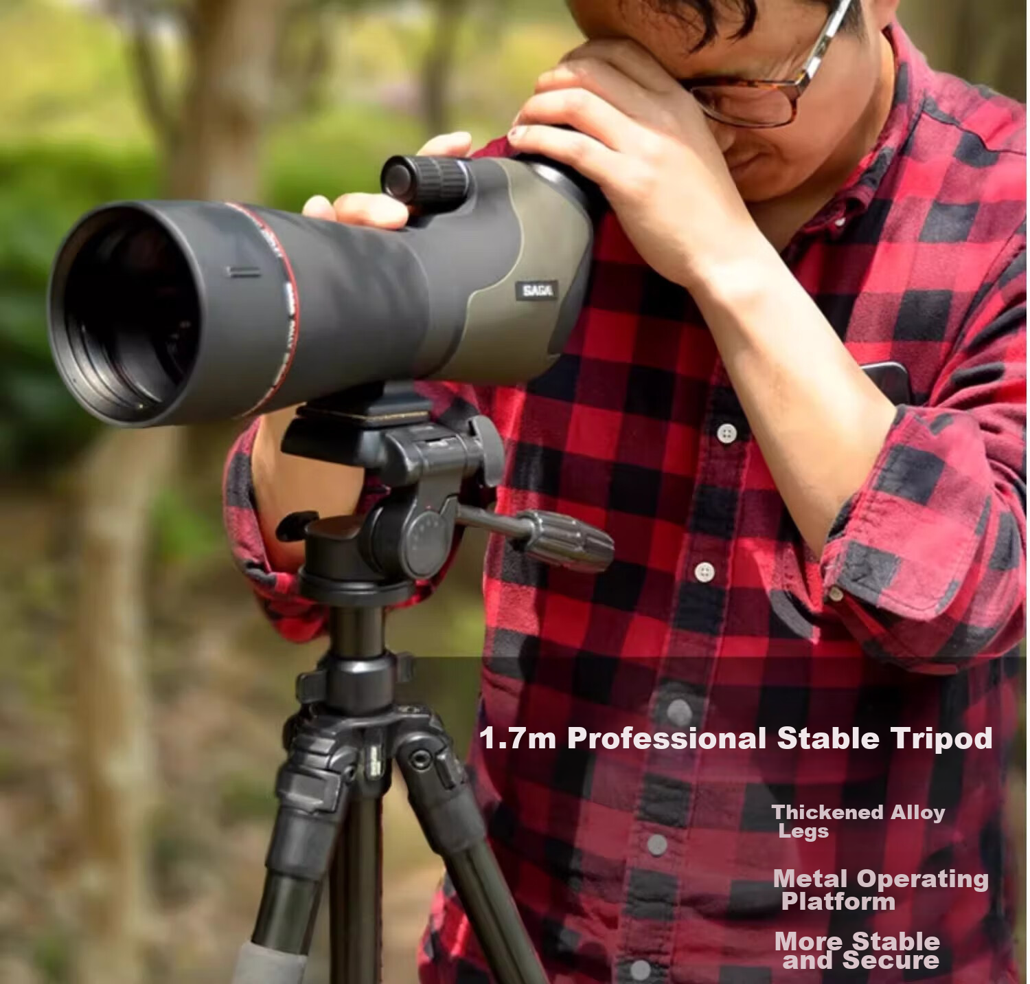 SAGA Binoculars And Monocular Astronomical Telescopes, Birdwatching Glasses Dedicated Tripod, Universal Tripod 36