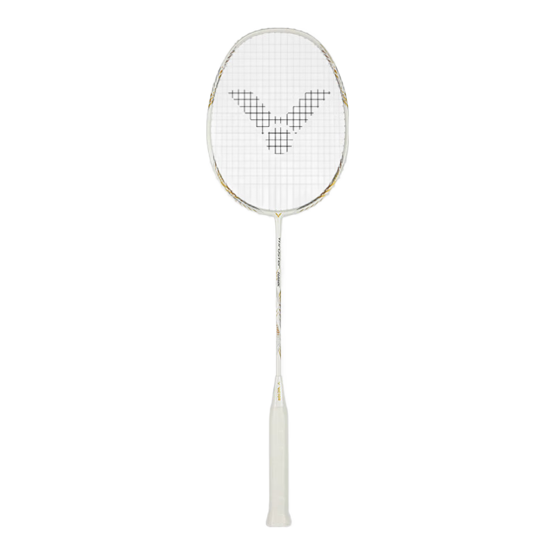 VICTOR Badminton Racket, Full Carbon Fiber, Lightweight, High Tension, White Gold Falcon, Little Falcon TK-HAWK 5U [Unstrung]