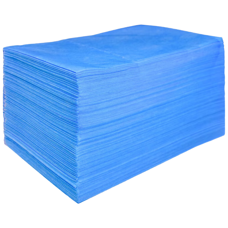 JAJALIN Disposable Bed Sheet Travel Sanitary Pad 120*200cm Beauty Salon Massage Non-Woven Nursing Pad Blue 5 Pieces