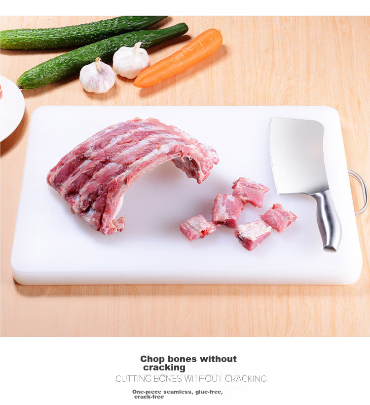 Quanshi Rectangular Cutting Board with Handle, 35*27*1.5cm, Chopping Block for Meat And Vegetables, Bone Cutting Board, Plastic Cutting Block 5