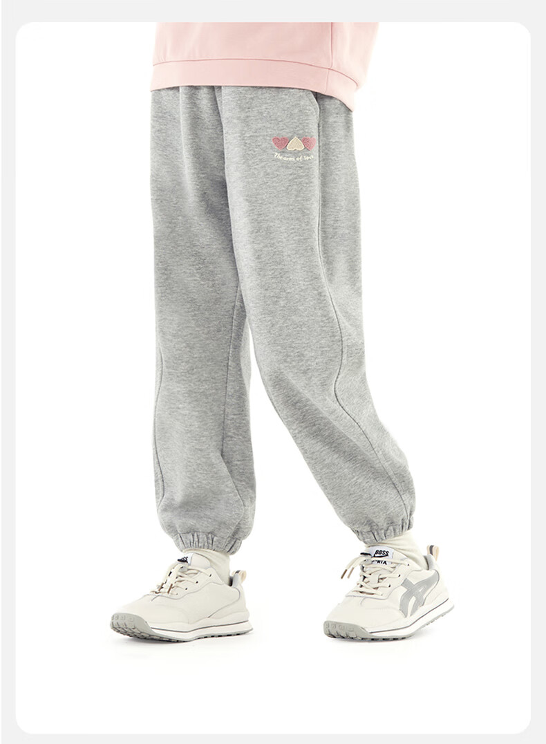 Duomiaowu Girls' Pants, Spring And Autumn Children's Sweatpants, Big Kids' Joggers, Stylish Casual Pants, 81840 Dark Gray, Size 130 6