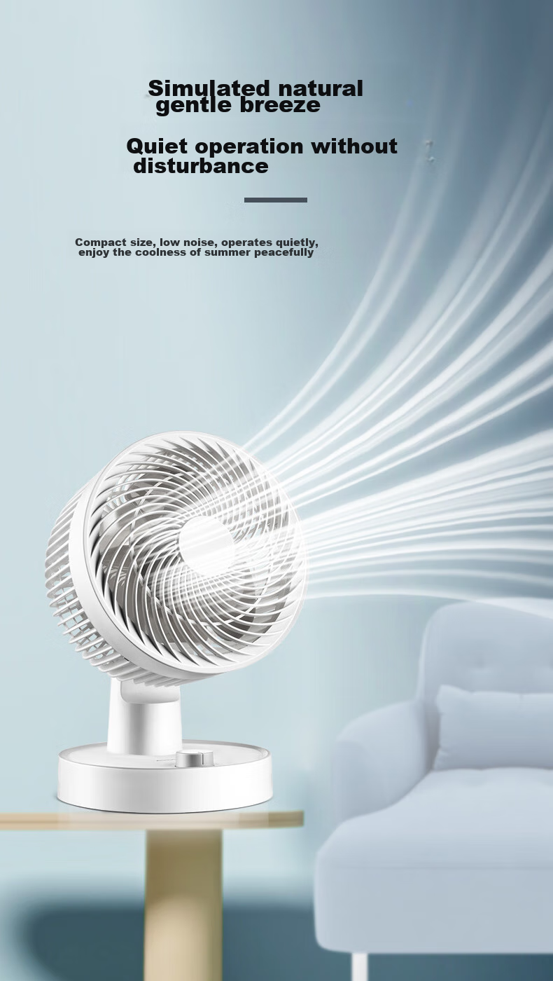 KONKA Electric Fan, Home Air Circulator Fan, Remote Control Fan, Small Desktop Fan, Table Fan, Energy-Efficient, High Air Volume, Oscillating, Quiet AC Fan, Fixed Frequency Electric Fan, KF-XH2002Y 12