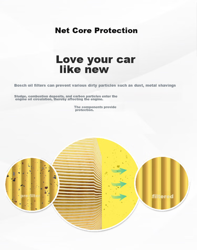 BOSCH Three-Filter Set: Air Conditioning Filter + Air Filter + Oil Filter/oil Filter (Suitable for Toyota Corolla/Levin/Yizhi/Vios/RAV4/NX200) 9