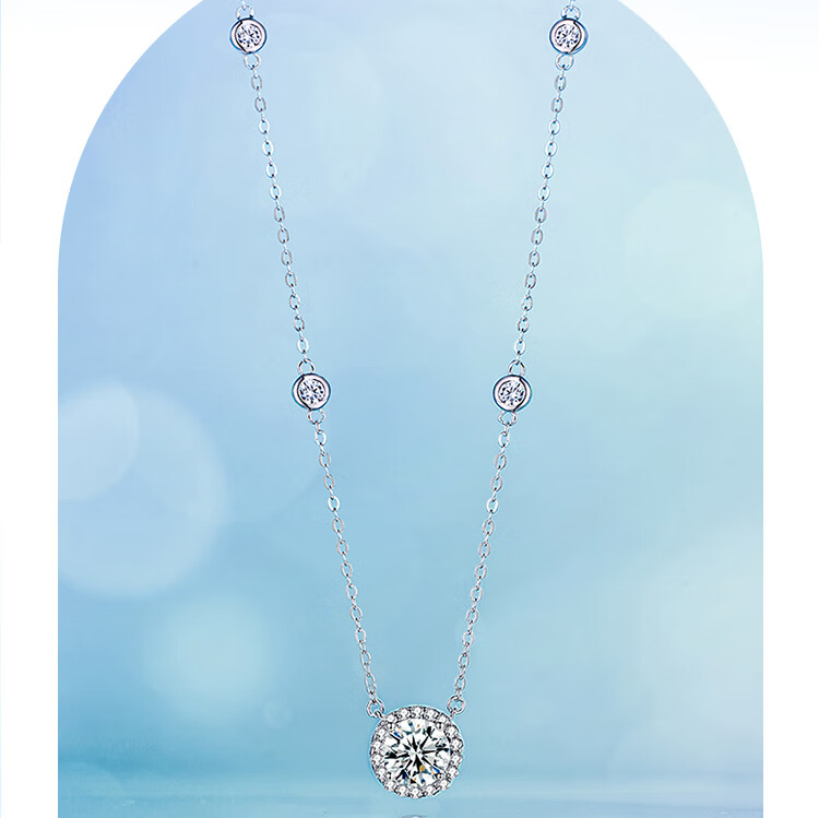 FanciFanci Star Dot Necklace White Silver Women's Light Luxury Pendant Birthday Gift for Girlfriend 5