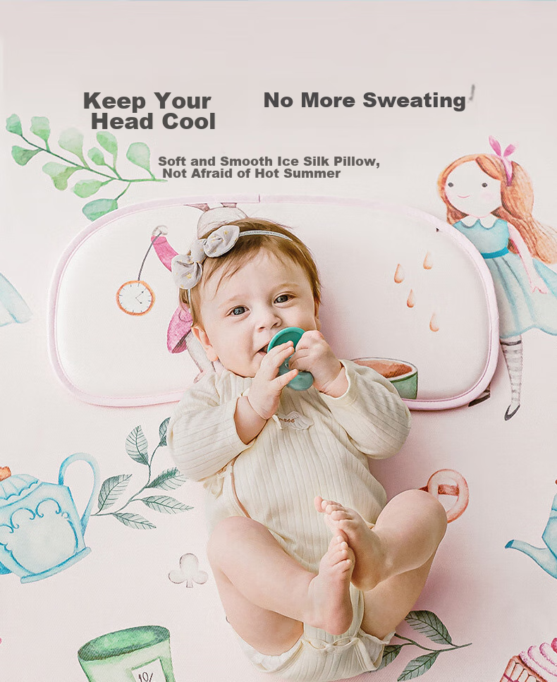 EMXEE Baby Cooling Mat A-Class Ice Silk Infant Newborn Children's Mat Kindergarten Mat 120cm*65cm 10