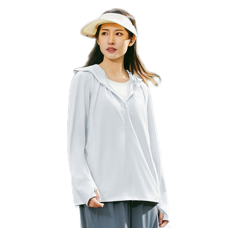 TECTOP Cooling UV Protection Sun Protection Clothing for Women, Summer Breathable Outdoor Wear 2422132FS Women's Ice Gray L