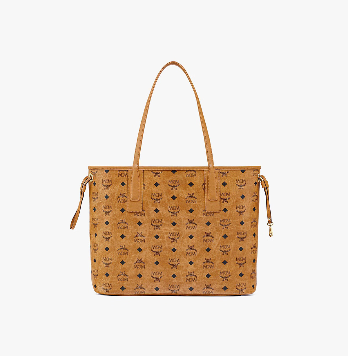 MCM [Price Increase on January 5] LIZ Medium Double-Sided Parent-Child Tote Bag Shopping Bag Cognac Color Gift 5