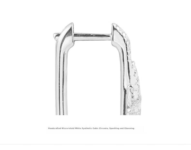 APM Monaco Meteorite Rectangular Hexagram Earrings, Luxurious And Elegant Ear Jewelry, Gift for Girlfriend Or Wife 3
