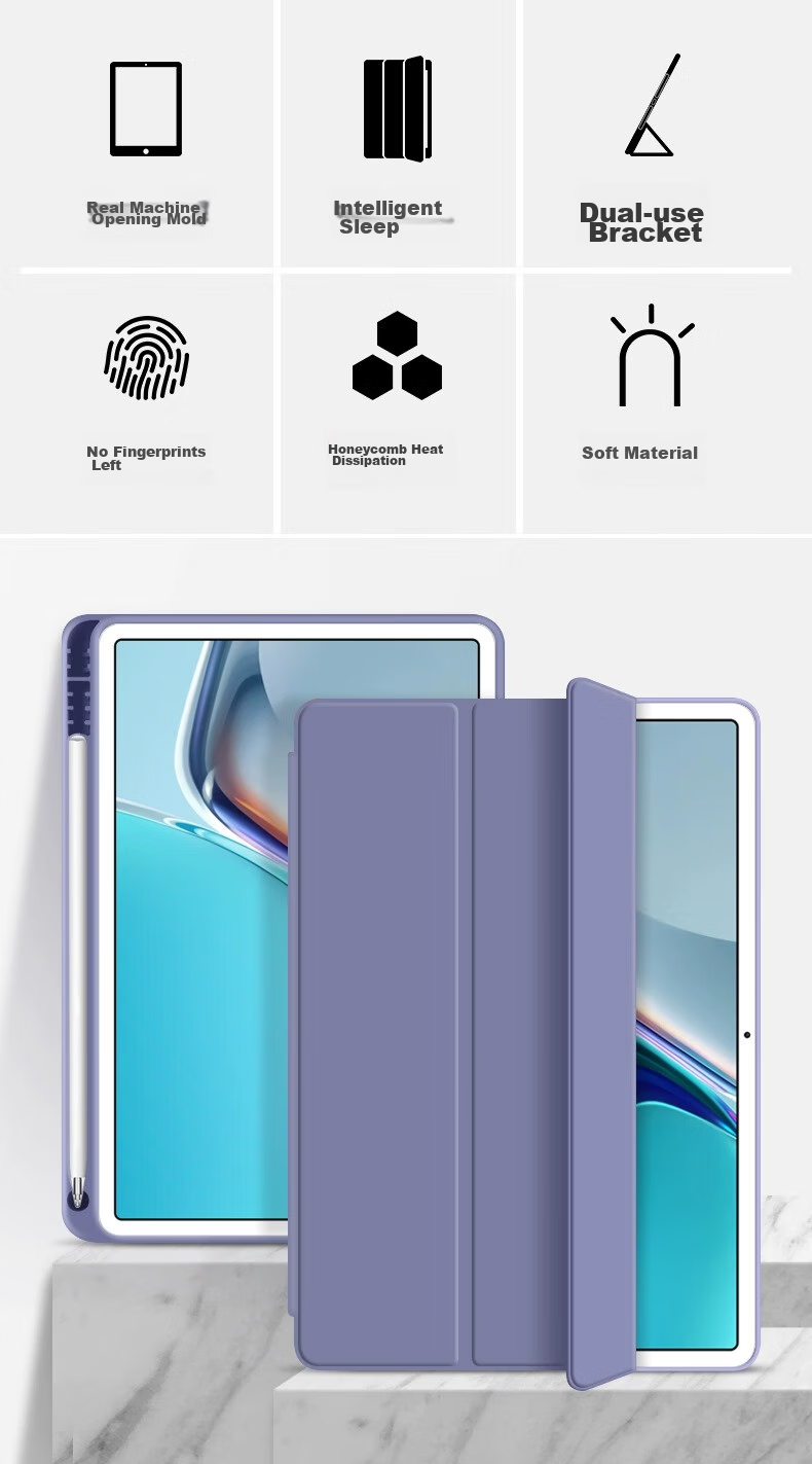 RBP IPad 9/8/7 Protective Case with Pencil Holder, 10.2-Inch Universal 2022/2021 Protective Cover, Apple Tablet Full Protection Shockproof Soft Case 2