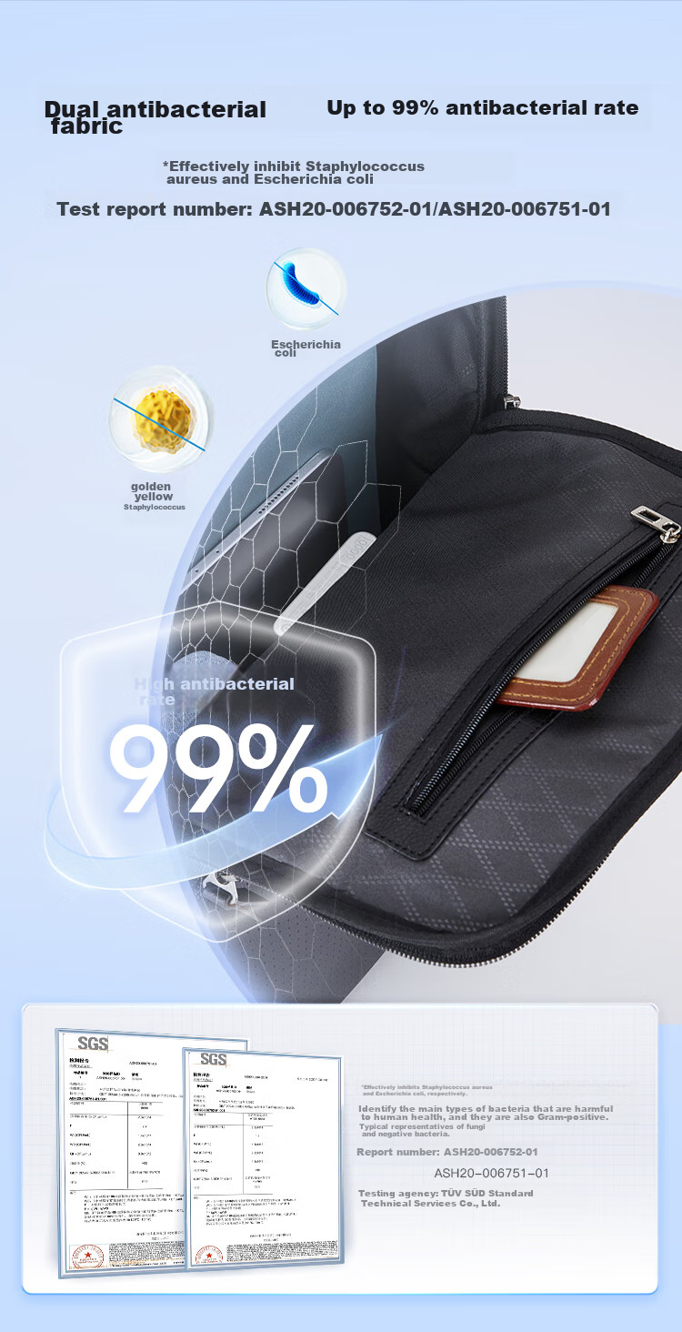 KALA·Y Airbag-Reducing Laptop Bag, Business Large Capacity 15.6-Inch Backpack, Unisex Shoulder Bag, 5213 Black 19