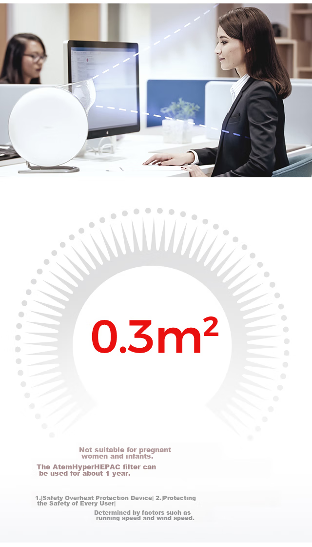 IQAir Desktop Air Purifier, Atem HyperHEPA C-Type Filter Cartridge, Original Import, Compatible with Atem Desk [Accessory] 5