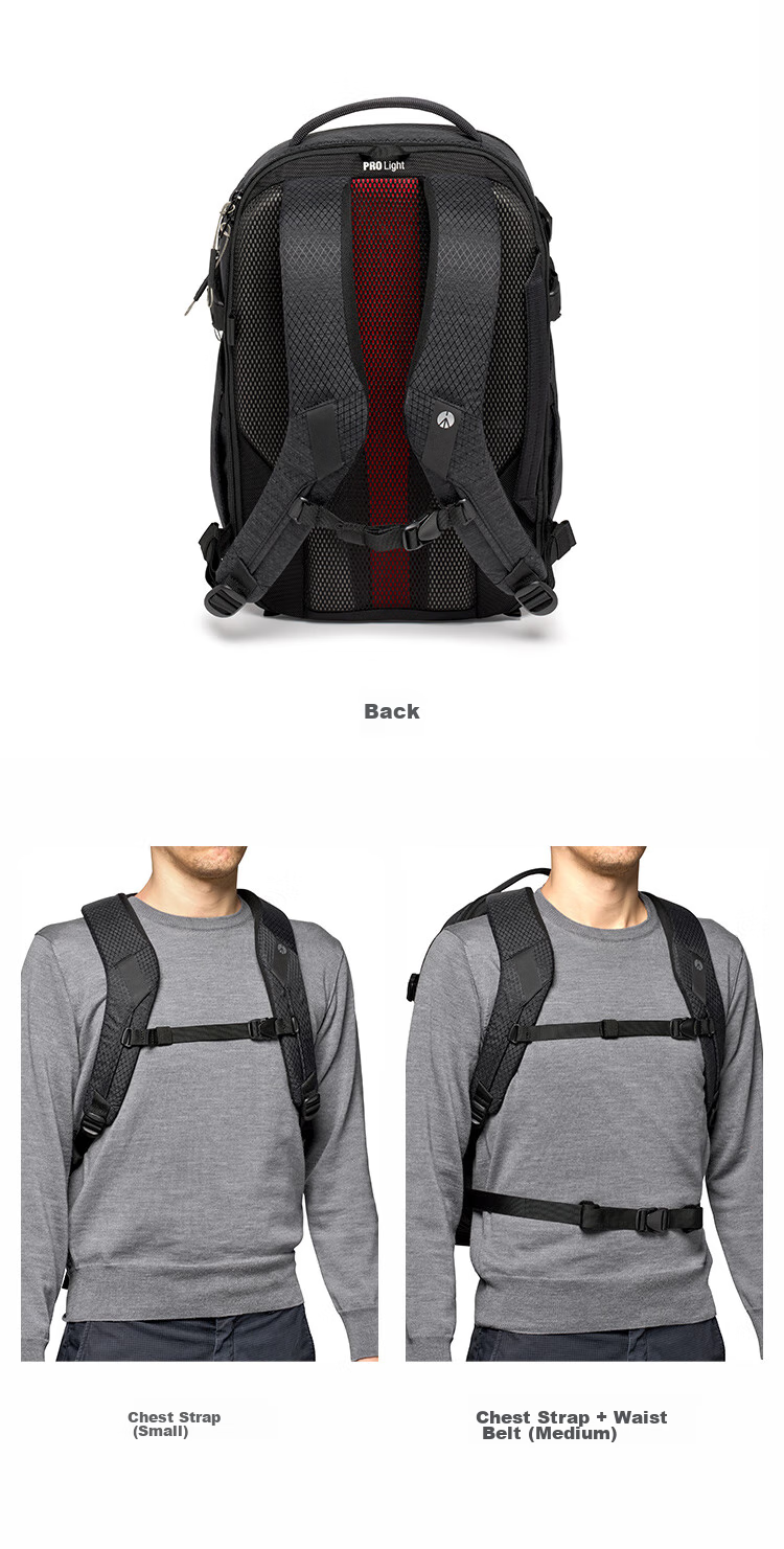 Manfrotto Master Backpack, Small Size, Master Series MB PL2-BP Backpack, DSLR Mirrorless Camera Portable Photography Bag 12