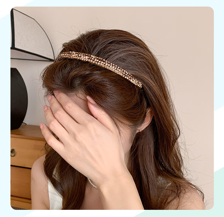CHIMERA Luxury Princess-Style Headband, High-End Korean Version, Simple Hair Accessory, Mid-Autumn Festival Gift for Wome 17