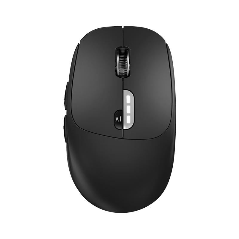 D.ROB Smart AI Mouse, Wireless Bluetooth Office Mouse, Ergonomic Tri-Mode Rechargeable Silent Mouse (With DeepSeek), Black D6