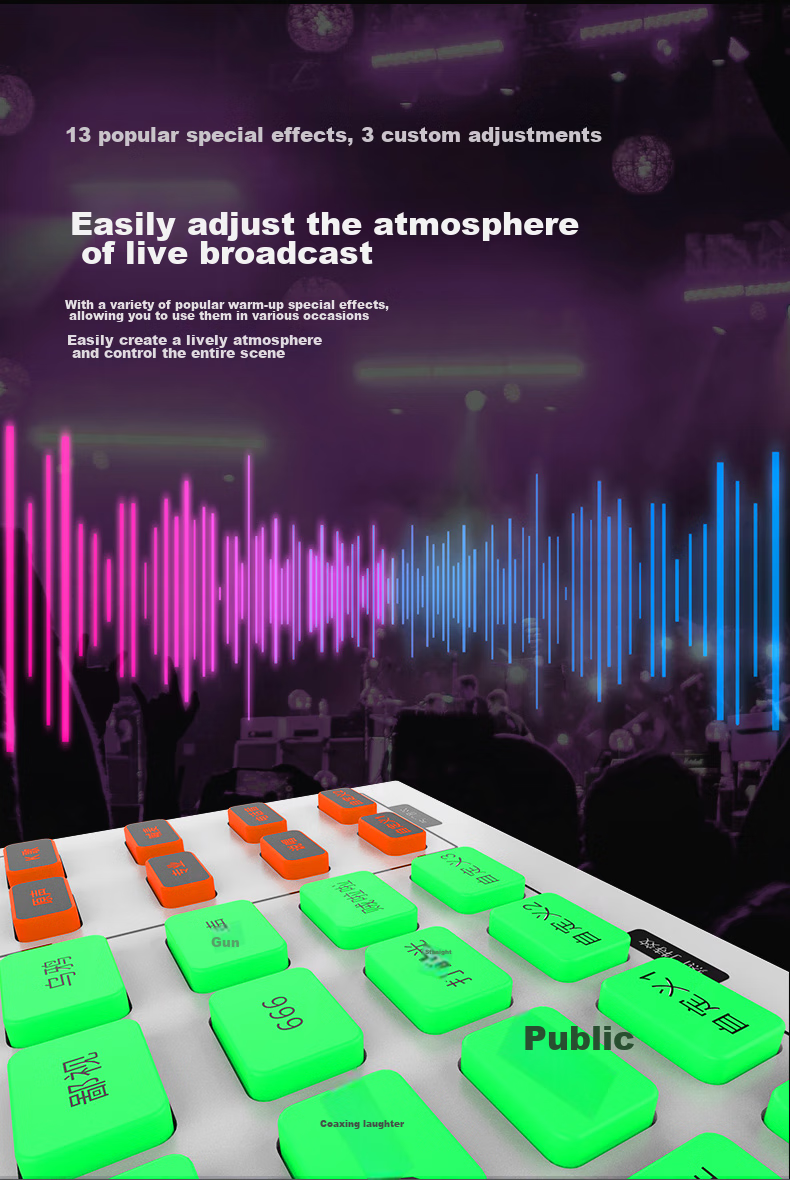 Seeknature ST20 Sound Card E300 Microphone Set for Live Streaming, Singing, Tuning, Mobile Phone And Computer Use, Popular Live Streamers, Karaoke, Recording Equipment with External Condenser Microphone Complete Set 8