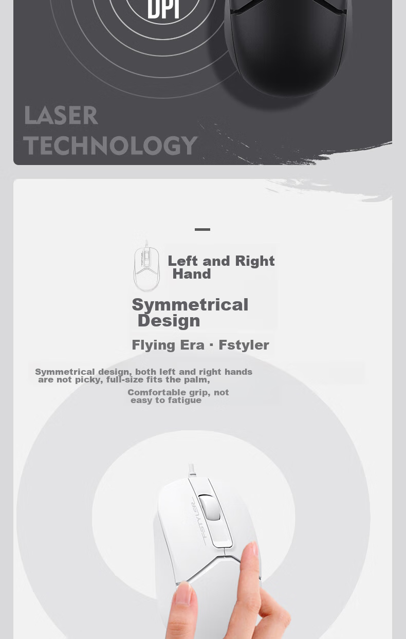 A4TECH F1512, 103-Key Wired Keyboard And Mouse Set, Wired Keyboard And Mouse Combo for Computer, Thin Film Keyboard with Good Typing Experience, Fei Shidai, Ivory White, Wired 11