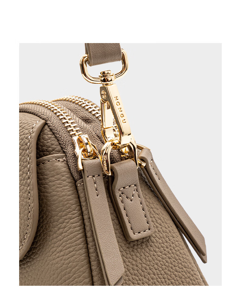 HONGU Women's Genuine Leather Shoulder Crossbody Bag, Versatile Mini Square Handbag, Ladies' Bag, Birthday Gift for Girlfriend 5