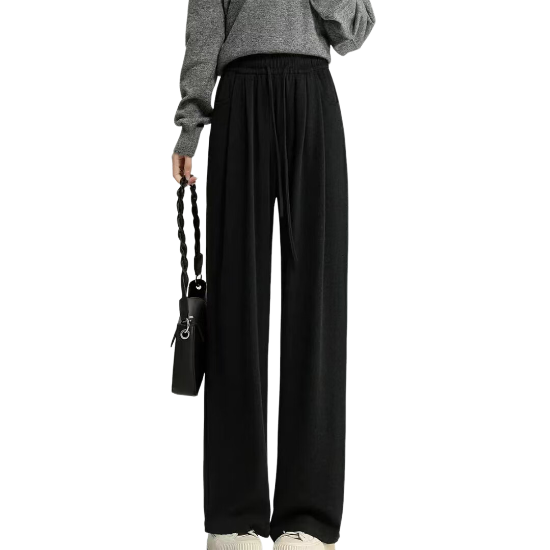 Langsha Soft Glutinous Rice Pants Women Autumn High Waist Straight Casual Floor-Length Loose Lazy Yamamoto Sports Pants