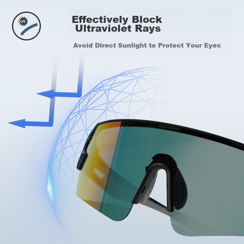 FOREVER Cycling Glasses, Universal for Bicycles, Outdoor Sports, Nearsighted, Mountain Bikes, Sandproof, Windproof, Protective Eyewear, Sunglasses