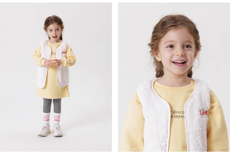 MARC&JANIE Baby Spring And Autumn Clothing, Boys And Girls Embroidered Soft Double-Sided Comfortable Cotton Vest Waistcoat 241380 2