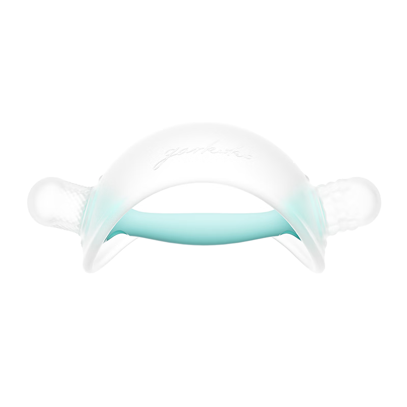 Garkoko Teether for Babies 2-3 Months And Above, Anti-Thumb Sucking, Soothing Silicone Teether for Infants And Toddlers