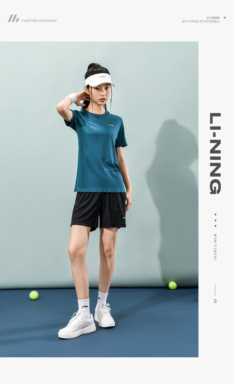 Li-Ning Table Tennis And Badminton Short-Sleeve Jersey, National Team Competition Sportswear, Quick-Dry Two-Piece Set for Men And Women, 3XL 16
