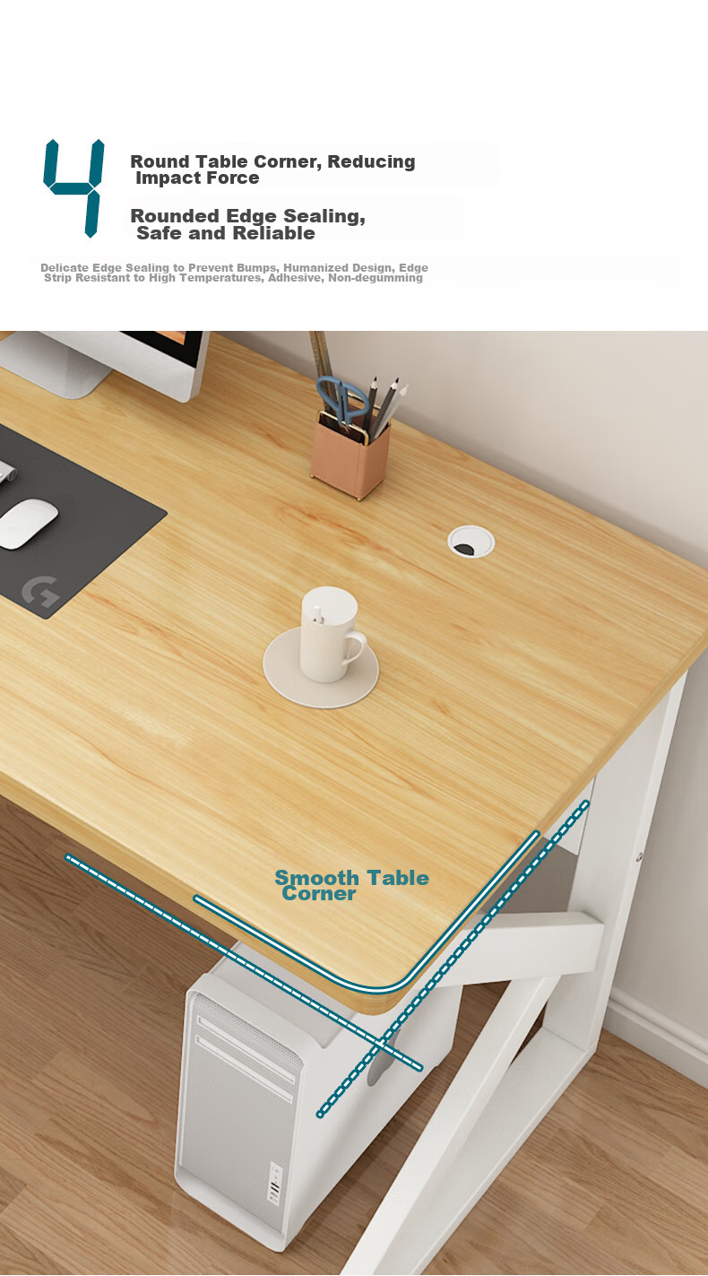Yameile Gaming Desk, Thickened Solid Wood Core Computer Desk, Office Desk, Study Desk, Simple Writing Workstatio 8
