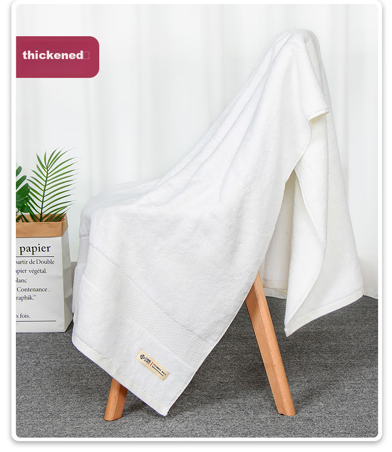 Grace Class A Pure Cotton Bath Towel for Men And Women, Extra Large And Thick Shower Towel, Xinjiang Long-Staple Cotton Wrap Towel, Blue, 650g, Sports 19
