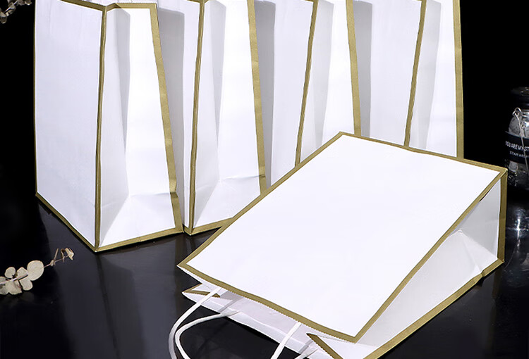 Jidukongjian Gift Packaging Bag, Thickened Handheld Packaging Paper Bag, Birthday Gift, Wedding Graduation Season Favor Bag, Kraft Paper Bag 4