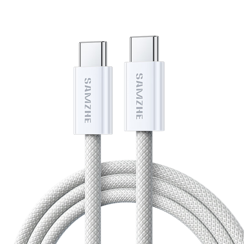 Sanze Dual Type-C Data Cable PD 100W Fast Charging for Huawei Pura80/Mate70 Honor Apple 17/15/16 Xiaomi Laptop Tablet 1.5m