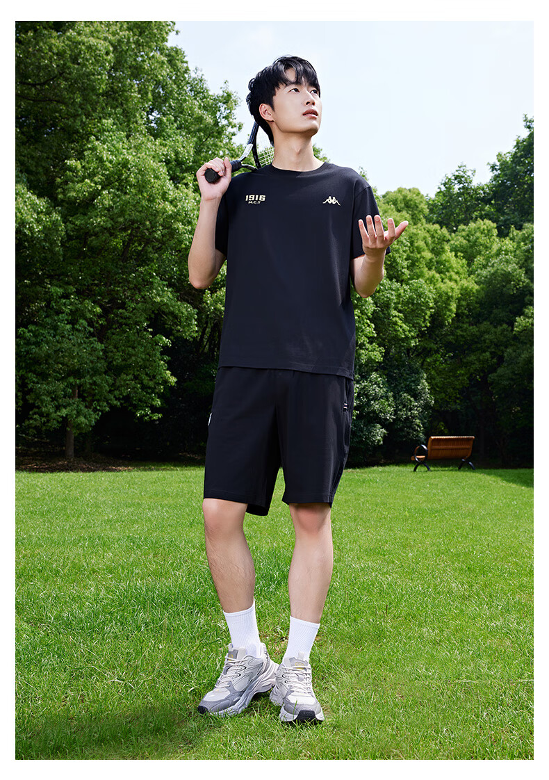 Kappa Back-to-Back Sports Men's T-Shirt Short Sleeve 2026 New Pure Cotton Summer Running Top Women's K0D32TD21V 4