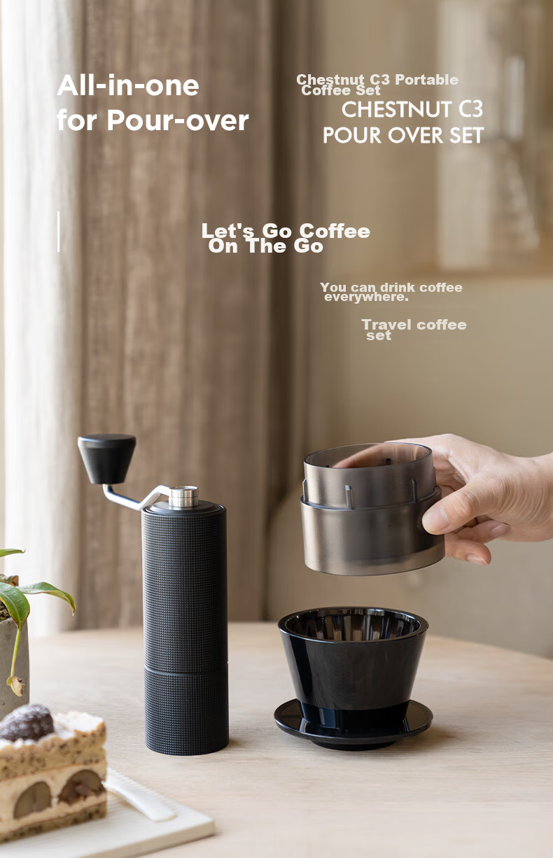Timemore C3S Portable Coffee Bag, Outdoor Camping Portable Pour-Over Coffee Set, Travel Coffee Equipment 1