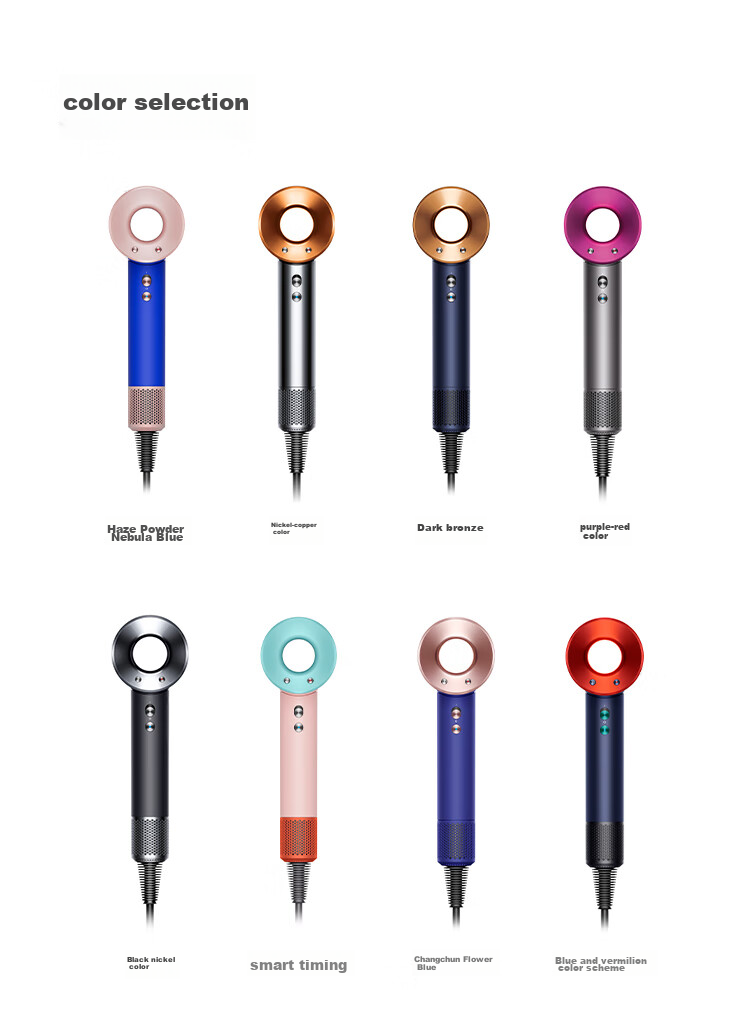 DYSON HD15 High-Speed Hair Dryer, Dyson Supersonic Electric Blower, Negative Ion, Quick-Drying Hair Care, Multiple Nozzles, Home Use, Gift Recommendation, Purple-Red Color 22