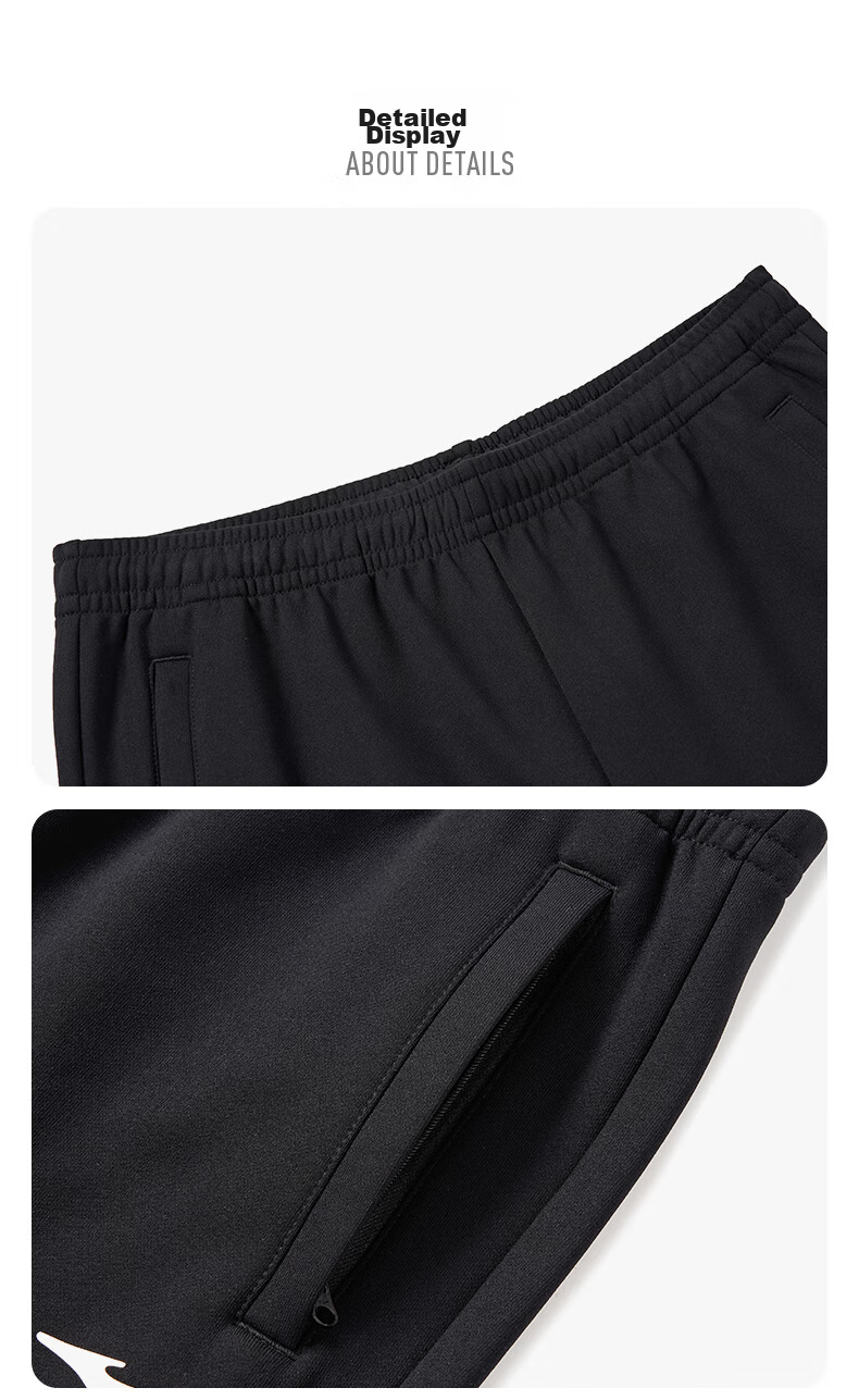 ERKE Men's Sports Pants, Summer Knitted Trousers, Elastic Ankle, Comfortable Breathable Loose Sweatpants, Cropped Pants, Casual Pants for Me 16