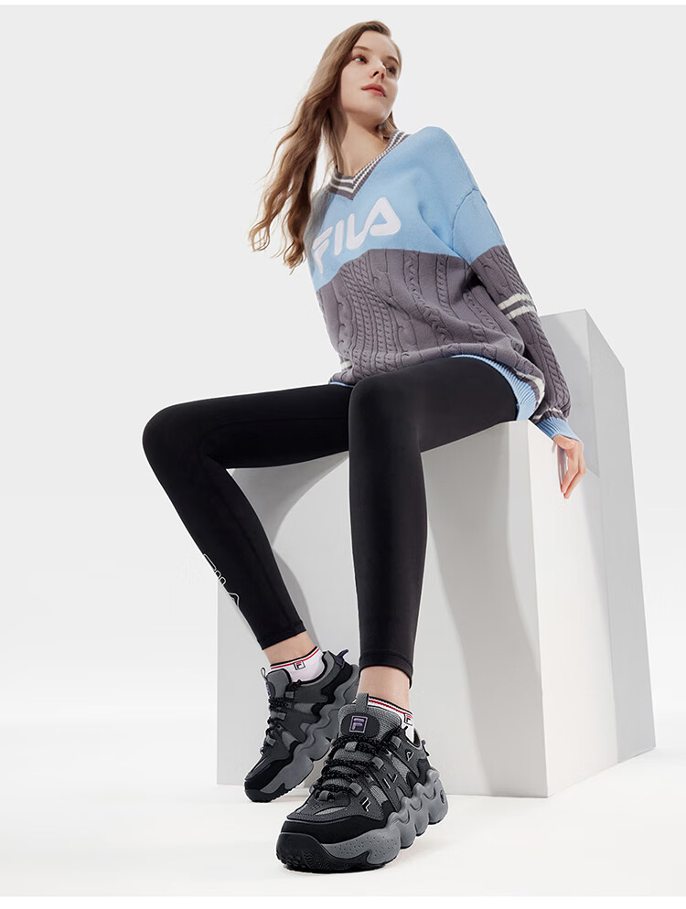 FILA Panini Official Women's Retro Sports Basketball Casual Chunky Dad Sneakers Autumn Shoes 12