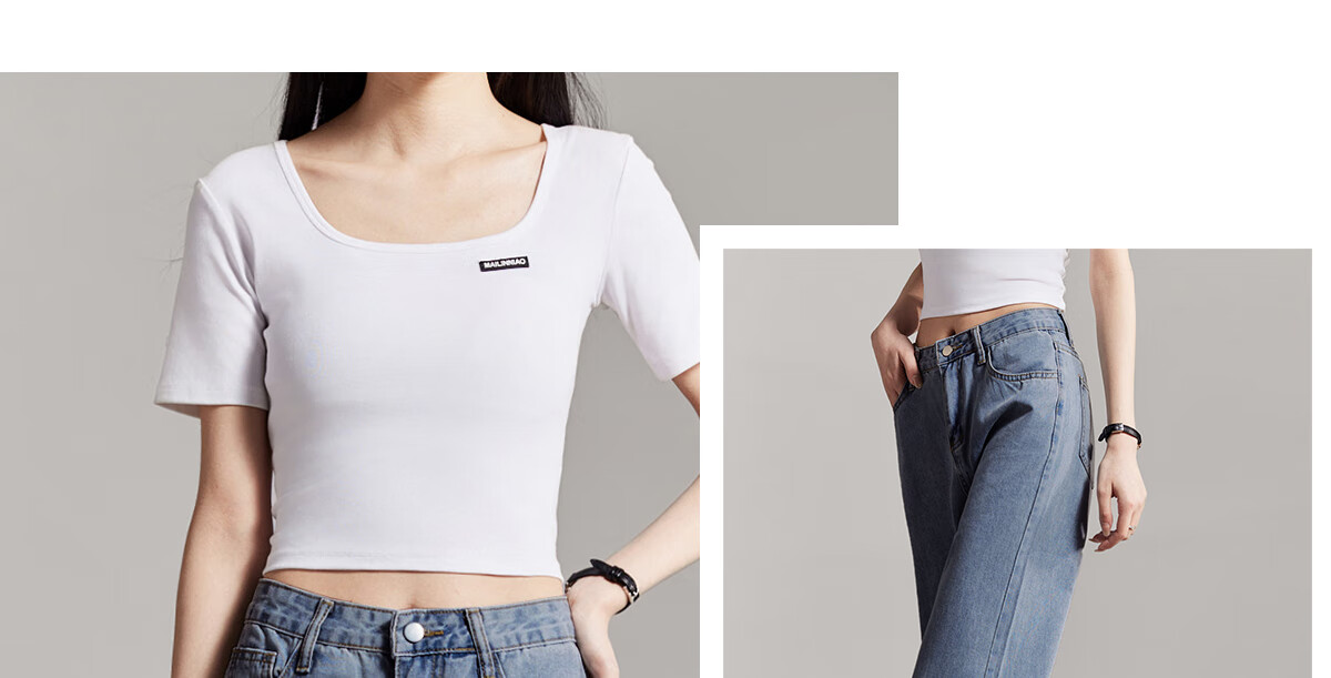 PinCai Women's Solid Color High Waist Loose Casual Wide Leg Jeans Straight Leg Fashion All-Match Trousers P13KN1438 15