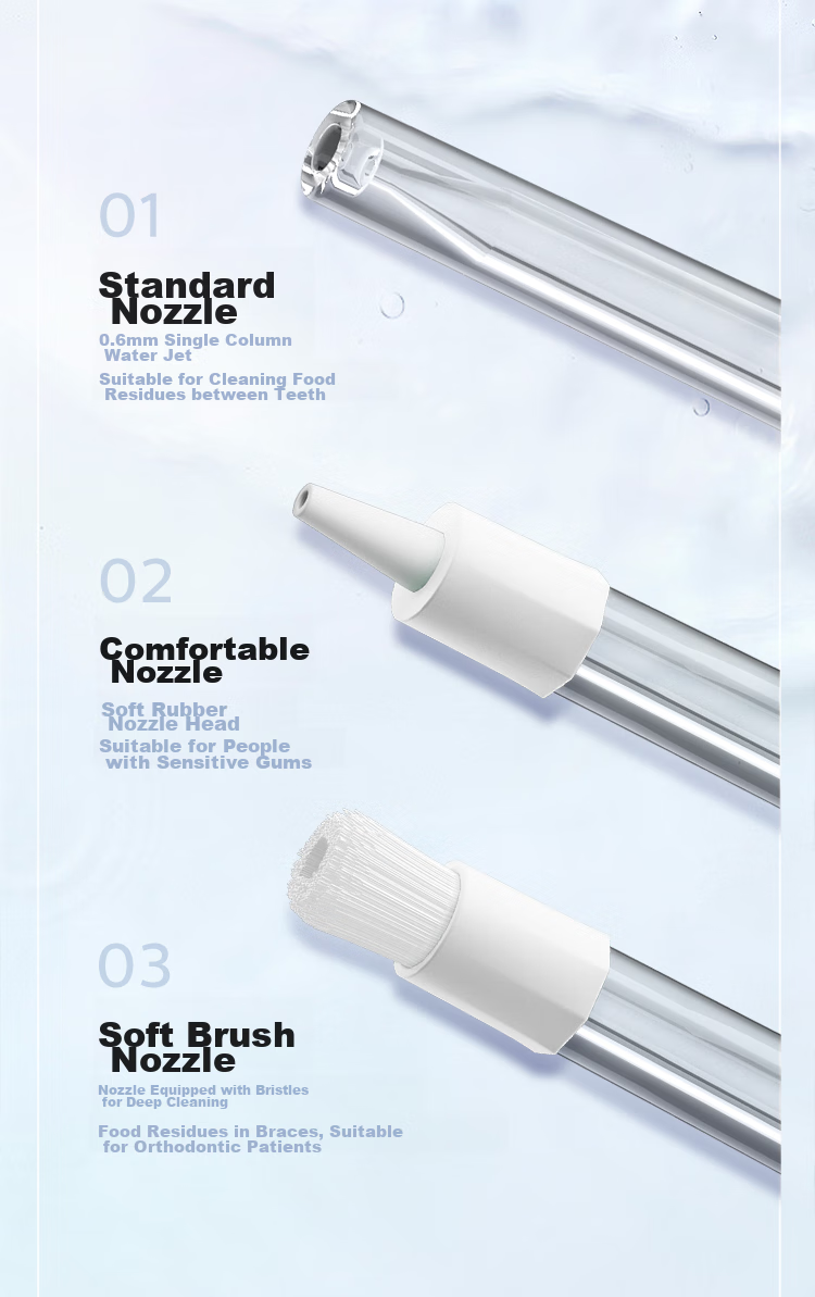 PHILIPS Sonicare Electric Water Flosser, Comfortable Nozzle, HX3052/00, Compatible with Meiya Cang 3826 Flosser, Shuimo Fang 3911/3711 Flosser 2