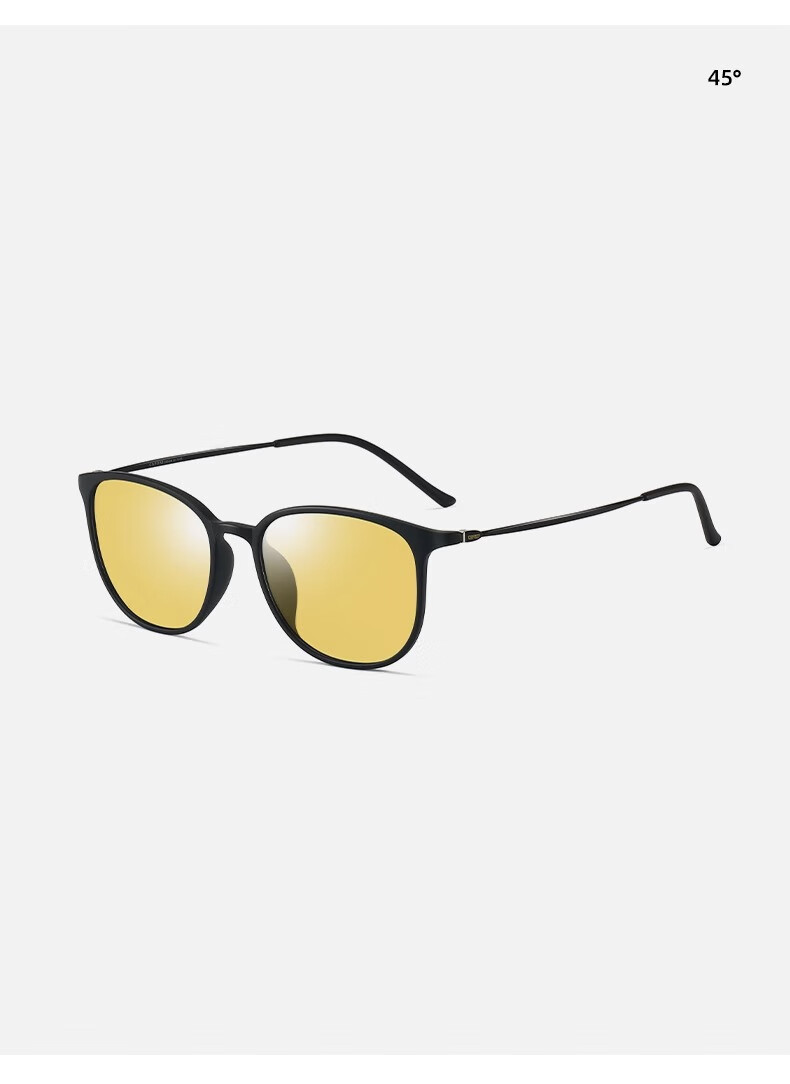 CAPONI Pure Titanium Photochromic Night Vision Sunglasses Unisex Day and Night Driving Anti-Glare Polarized Sunglasses 13