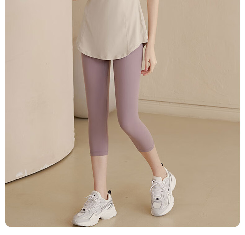 XUEXIMAN Yoga Wear Sports Top for Women, Summer Quick-Dry Short-Sleeve T-Shirt, Mid-Length, Hip-Covering, Slimming, Breathable, for Running And Fitness 16