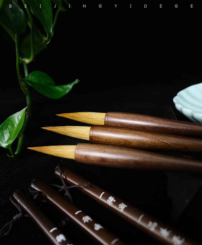 [Lowest Price Online] Yidege Mixed Hair Calligraphy Brush for Wolf And Sheep Hair, Medium to Large Regular Script, French Painting, Seal Script, Running Script, Specialized Calligraphy Brush, Four Treasures of The Study, Ink, Paper, Inkstone, One-Grade Mixed Hair Medium 8