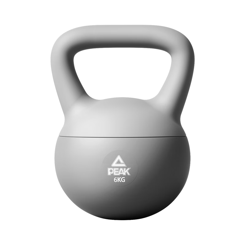 Pike Soft Kettlebell for Men's Home Fitness, Glute Exercise, Strength Training, And Lifting Dumbbell, 6 Kg Premium Gray