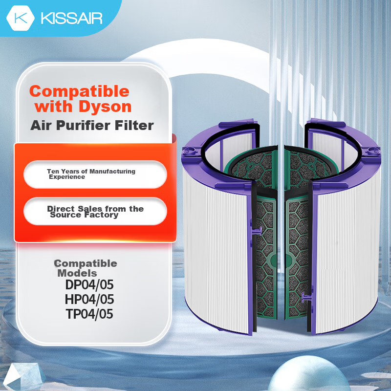 Фильтр KISSAIR для очистителя воздуха Dyson TP/HP/DP04/05/06/09, комплект из 4 предметов