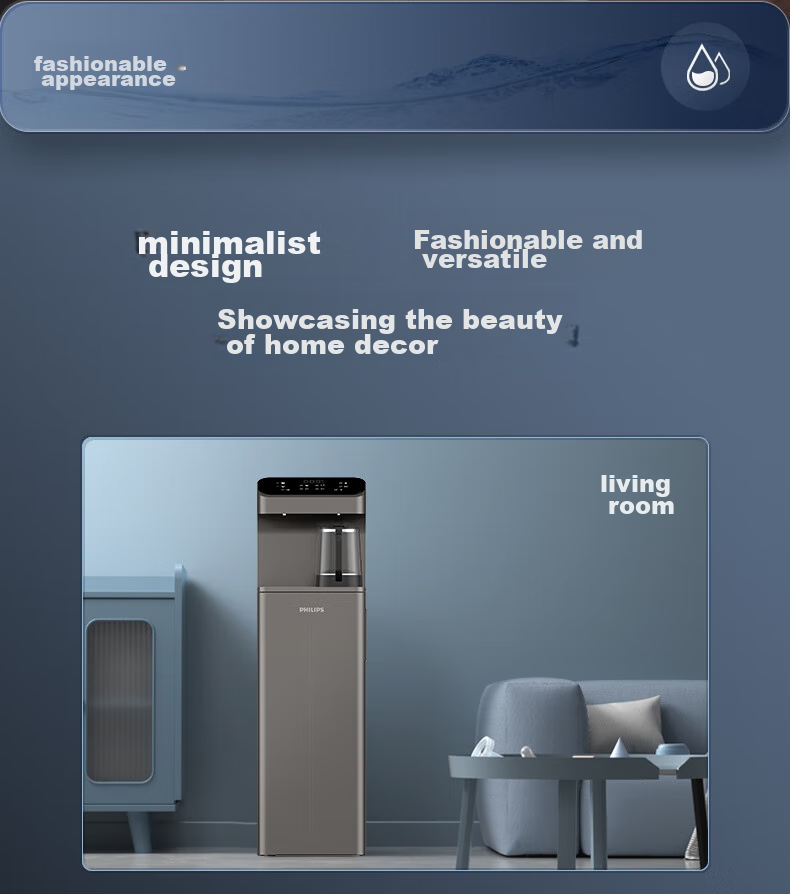 PHILIPS Tea Bar Machine, Home Standing Water Dispenser, Instant Hot Water Dispenser, Heated And Temperature-Controlled Bottom-Loading Water Tank, Living Room And Office Direct Drinking Water Machine ADD8148 27